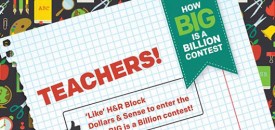 Win Money for Your School With H&R Block #howbigisabillion