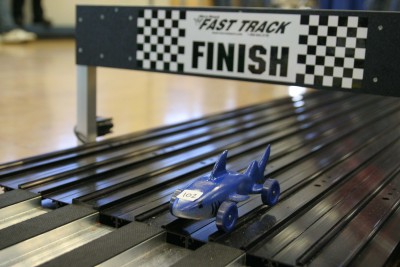 Shark Pinewood Derby car