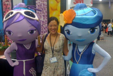 Pine Sol characters at BlogHer conference
