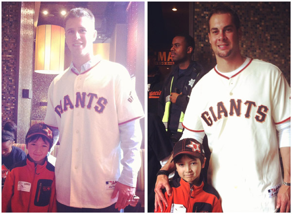 Buster Posey and Ryan Vogelsong