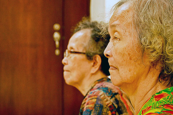 Asian old ladies