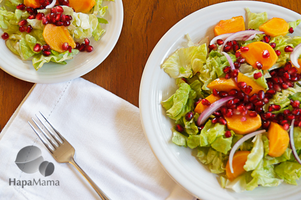 Persimmon salad