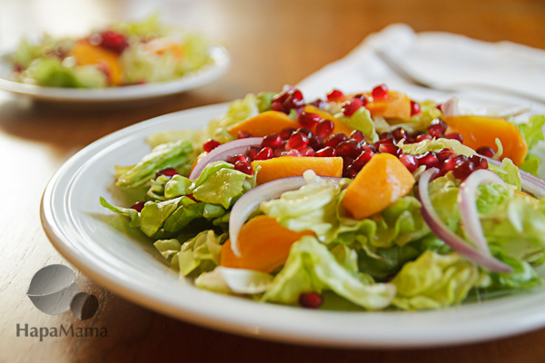 Persimmon Salad closeup