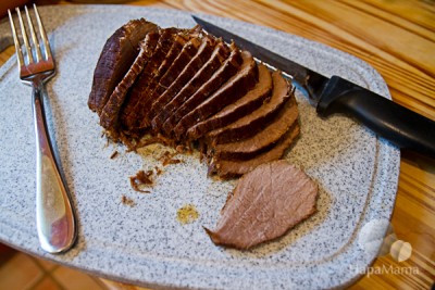 Taiwanese beef sliced