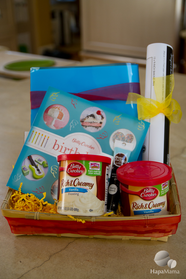 Betty Crocker birthday basket