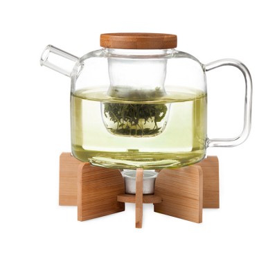 Glass Teapot with stand, Uncommon Goods