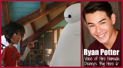 Ryan Potter as Hiro Hamada in Big Hero 6