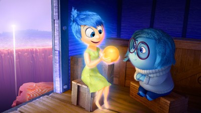 Joy and Sadness from Disney PIXAR Inside Out