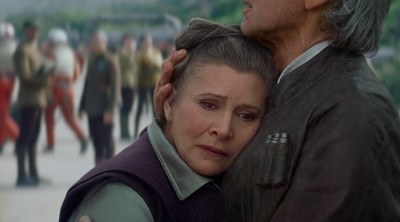 General Leia and Han Solo reunite in Star Wars the Force Awakens