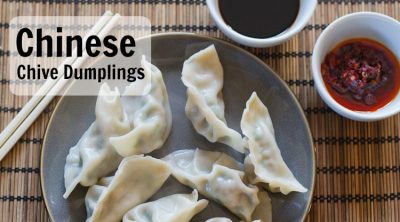 Chinese Chive Dumplings, recipe from HapaMama
