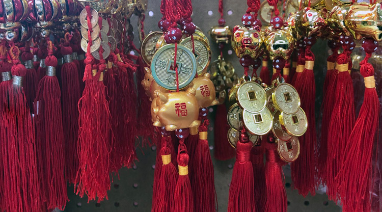 Chinese New Year decorations for year of the Pig